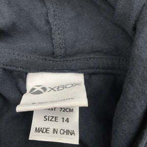 Boys Microsoft, X-Box cotton hooded t-shirt / top, EUC, size 14,  