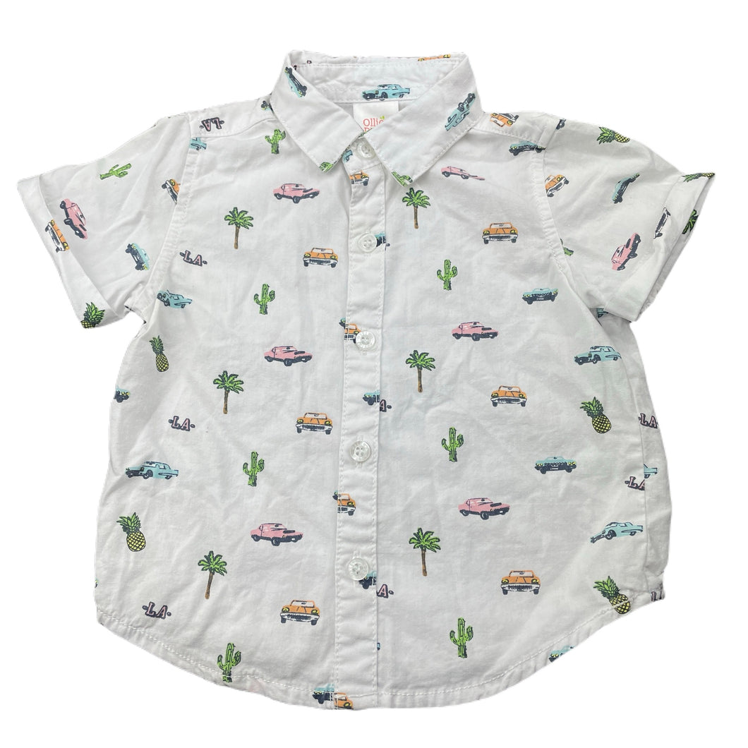 Boys Ollies Place, lightweight cotton short sleeve shirt, FUC, size 00,  