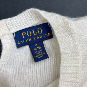 Girls Polo Ralph Lauren, lightweight knitted lambswool blend lightweight sweater / top, EUC, size 8-10,  