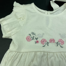 Load image into Gallery viewer, Girls H&amp;M, embroidered lightweight stretchy soft feel dress, NEW, size 2, L: 42cm