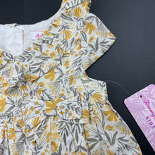 Load image into Gallery viewer, Girls Tommy Bahama, lined lightweight floral cotton dress, NEW, size 1, L: 37cm