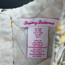 Load image into Gallery viewer, Girls Tommy Bahama, lined lightweight floral cotton dress, NEW, size 1, L: 37cm