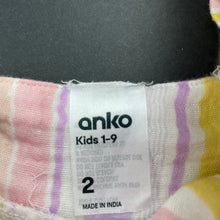 Load image into Gallery viewer, Girls Anko, striped lightweight cotton top, GUC, size 2,  