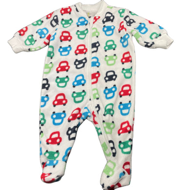 Boys Dymples, soft fleece zip coverall / romper, GUC, size 000,  
