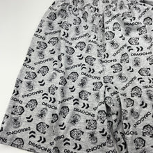 Load image into Gallery viewer, Boys NRL Supporter, St George Dragons pyjama shorts, elasticated, EUC, size 12-14,  