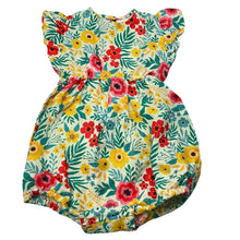 Load image into Gallery viewer, Girls Goldie + Ace, colourful floral linen romper, EUC, size 0,  