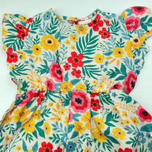 Load image into Gallery viewer, Girls Goldie + Ace, colourful floral linen romper, EUC, size 0,  