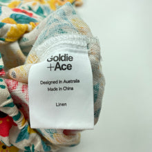 Load image into Gallery viewer, Girls Goldie + Ace, colourful floral linen romper, EUC, size 0,  