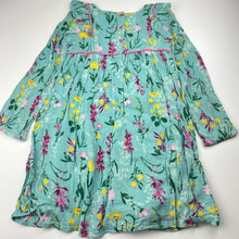 Load image into Gallery viewer, Girls Milkshake, cotton lined floral long sleeve dress, small catches, FUC, size 6, L: 60cm