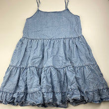 Load image into Gallery viewer, Girls Next, blue tencell casual dress, FUC, size 11, L: 74cm