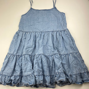 Girls Next, blue tencell casual dress, FUC, size 11, L: 74cm