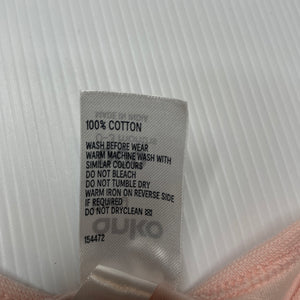 Girls Anko, pink cotton bodysuit / romper, EUC, size 000,  