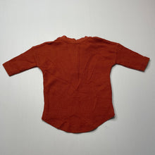 Load image into Gallery viewer, Boys Baby Berry, waffle cotton henley top, EUC, size 000,  
