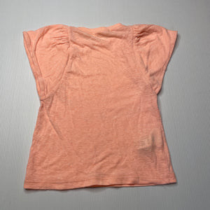Girls Country Road, linen blend lightweight t-shirt / top, GUC, size 2,  