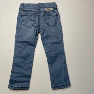 Girls Country Road, lightweight denim jeans, adjustable, Inside leg: 32cm, GUC, size 2,  