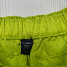 Load image into Gallery viewer, Girls GAP, green stretch cotton shorts, elasticated, small marks back left, FUC, size 2,  