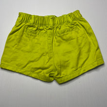 Load image into Gallery viewer, Girls GAP, green stretch cotton shorts, elasticated, small marks back left, FUC, size 2,  