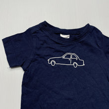 Load image into Gallery viewer, Boys Anko, navy cotton t-shirt / top, car, GUC, size 000,  