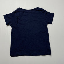 Load image into Gallery viewer, Boys Anko, navy cotton t-shirt / top, car, GUC, size 000,  