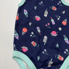 Load image into Gallery viewer, unisex Dymples, navy cotton singletsuit romper, NEW, size 000,  