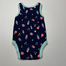 Load image into Gallery viewer, unisex Dymples, navy cotton singletsuit romper, NEW, size 000,  