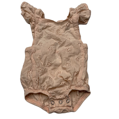 Girls Baby Berry, pink lightweight cotton summer romper, GUC, size 000,  