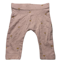 Load image into Gallery viewer, Girls Anko, pink floral stretchy leggings / bottoms, EUC, size 000,  