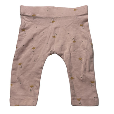 Girls Anko, pink floral stretchy leggings / bottoms, EUC, size 000,  