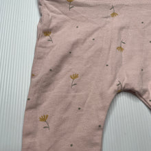 Load image into Gallery viewer, Girls Anko, pink floral stretchy leggings / bottoms, EUC, size 000,  