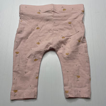 Load image into Gallery viewer, Girls Anko, pink floral stretchy leggings / bottoms, EUC, size 000,  
