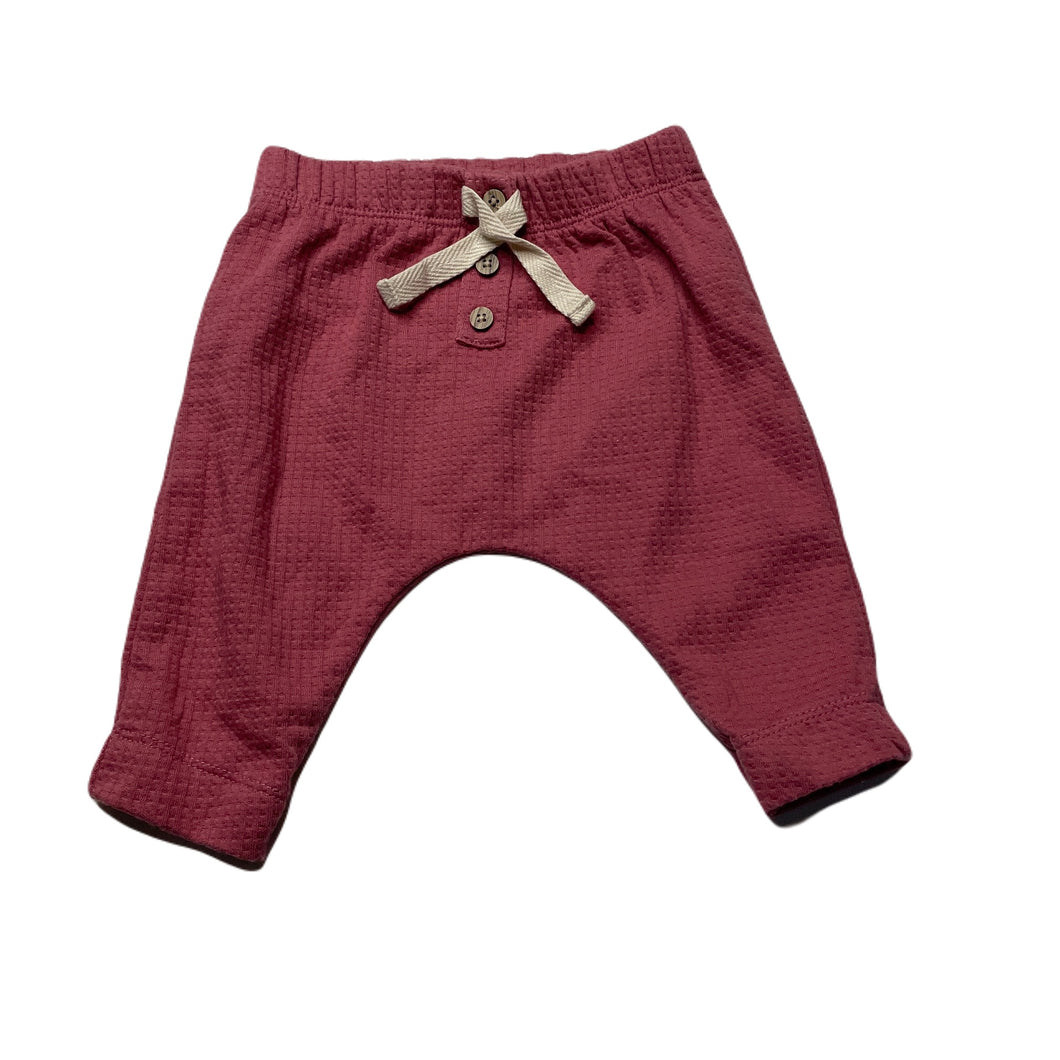 Girls Anko, pink waffle bottoms, elasticated, EUC, size 000,  