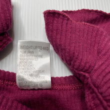 Load image into Gallery viewer, Girls Baby Berry, ribbed stretchy summer romper, EUC, size 0000,  