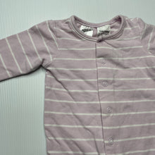 Load image into Gallery viewer, Girls Baby Berry, striped stretchy romper, EUC, size 0000,  