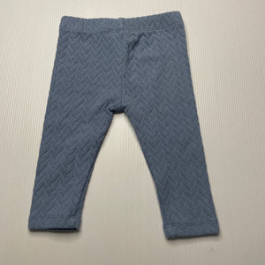 unisex Anko, blue stretchy leggings / bottoms, GUC, size 00,  