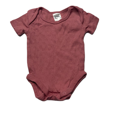 Girls Anko, pointelle cotton bodysuit / romper, EUC, size 000,  