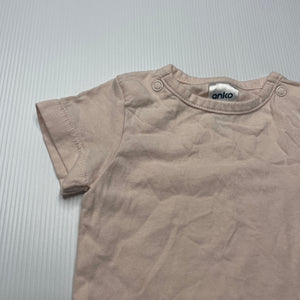 Girls Anko, pink cotton t-shirt / top, EUC, size 0000,  