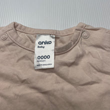 Load image into Gallery viewer, Girls Anko, pink cotton t-shirt / top, EUC, size 0000,  