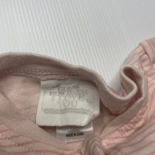 Load image into Gallery viewer, Girls Guess How Much I Love You, pink cotton zip romper, GUC, size 000,  