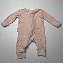 Load image into Gallery viewer, Girls Guess How Much I Love You, pink cotton zip romper, GUC, size 000,  