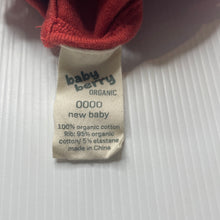 Load image into Gallery viewer, Girls Baby Berry, organic cotton ruffle romper, GUC, size 0000,  