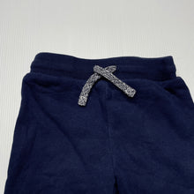 Load image into Gallery viewer, unisex Target, navy fleece lined track pants, elasticated, GUC, size 0,  
