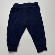 Load image into Gallery viewer, unisex Target, navy fleece lined track pants, elasticated, GUC, size 0,  