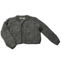 Load image into Gallery viewer, Girls BQT, grey/silver fluffy bolero cardigan, EUC, size 1,  
