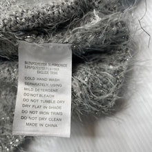 Load image into Gallery viewer, Girls BQT, grey/silver fluffy bolero cardigan, EUC, size 1,  