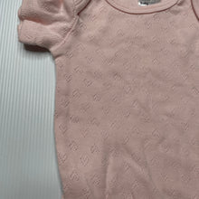 Load image into Gallery viewer, Girls Anko, pink pointelle cotton bodysuit / romper, EUC, size 000,  