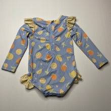 Load image into Gallery viewer, Girls Dymples, long sleeve swim one-piece, GUC, size 1,  
