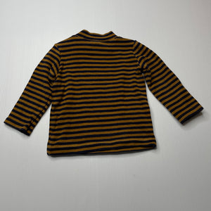 Boys Uniqlo, ribbed stretchy long sleeve top, FUC, size 1,  