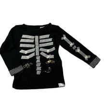 Load image into Gallery viewer, unisex Cotton On, cotton long sleeve pyjama top, skeleton, FUC, size 2,  