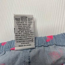 Load image into Gallery viewer, Girls Target, chambray cotton shorts, elasticated, flamingos, EUC, size 000,  