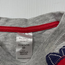 Load image into Gallery viewer, Boys Tiny Little Wonders, long sleeve t-shirt / top, dinosaur, GUC, size 000,  